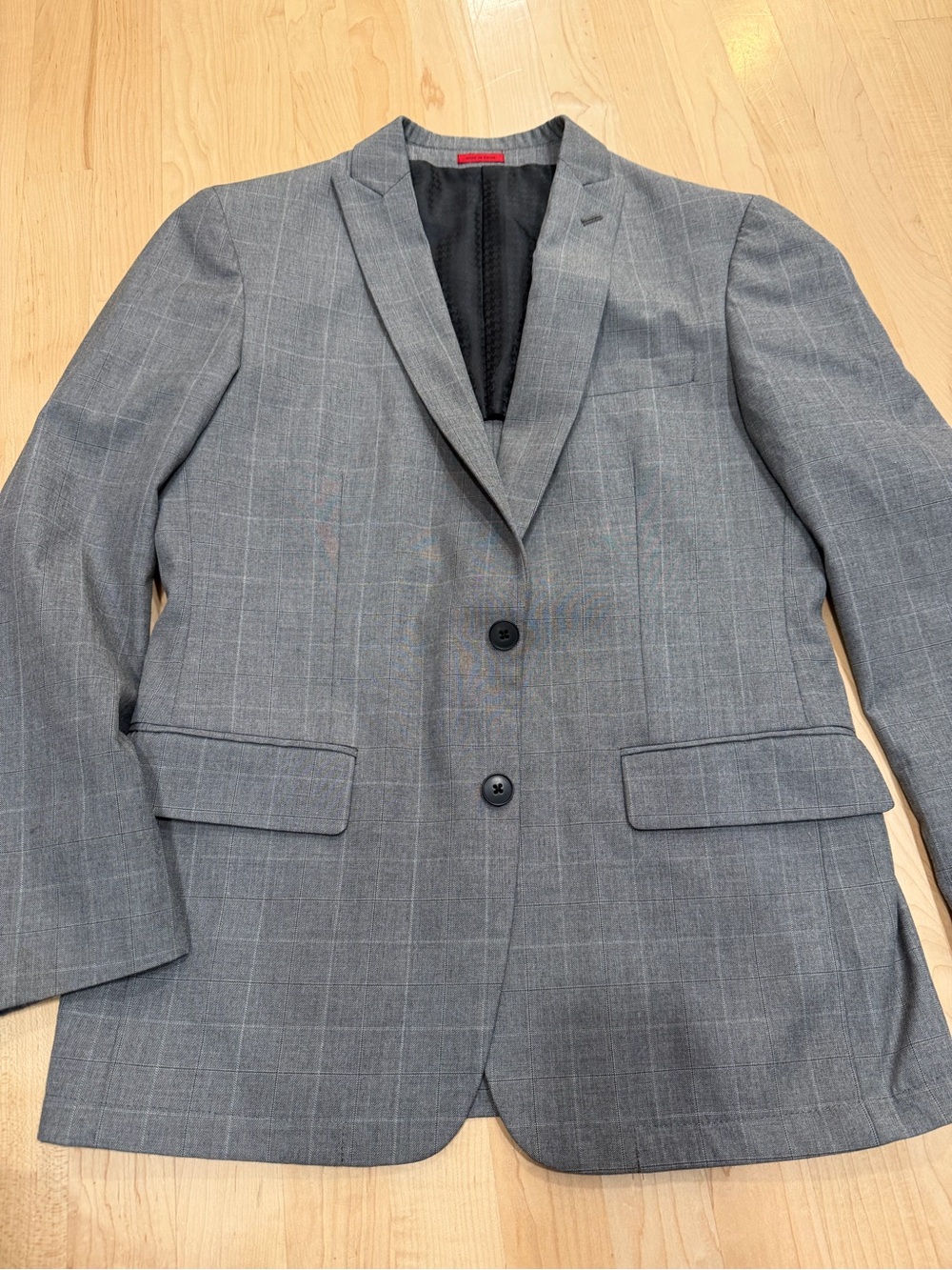 John Varvatos Gray Windowpane Sport Coat
